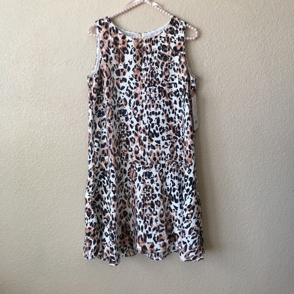 Cooper & Ella Tish Drop Waist Cheetah Print Dress - Picture 3 of 8
